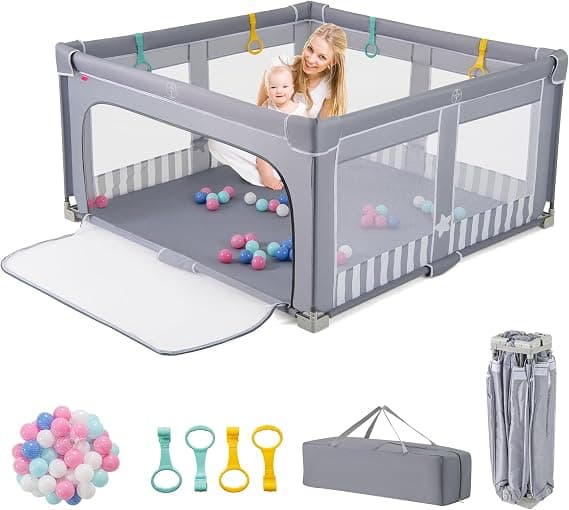 COSTWAY Parque Infantil Bebé 150x150 cm