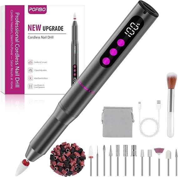 POFIBO Torno para Uñas 35.000 RPM