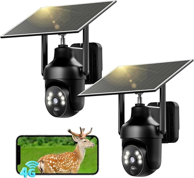 SEHMUA 4G LTE Solar 2K, 2er-Set