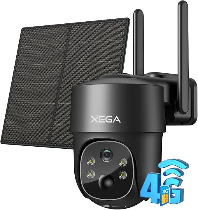 Xega 4G LTE Solar PTZ 2K 3MP