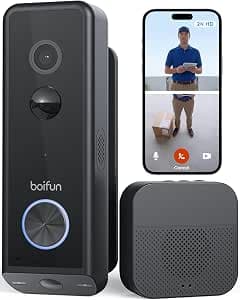 BOIFUN 2026 WLAN Video Türklingel mit Dualkamera