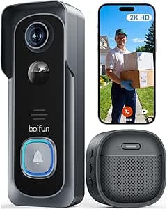 BOIFUN WLAN Video Türklingel Ultra-HD