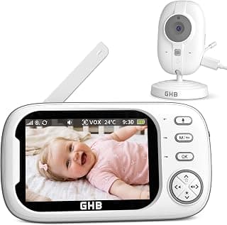 GHB Babyphone caméra 3,5 pouces LCD