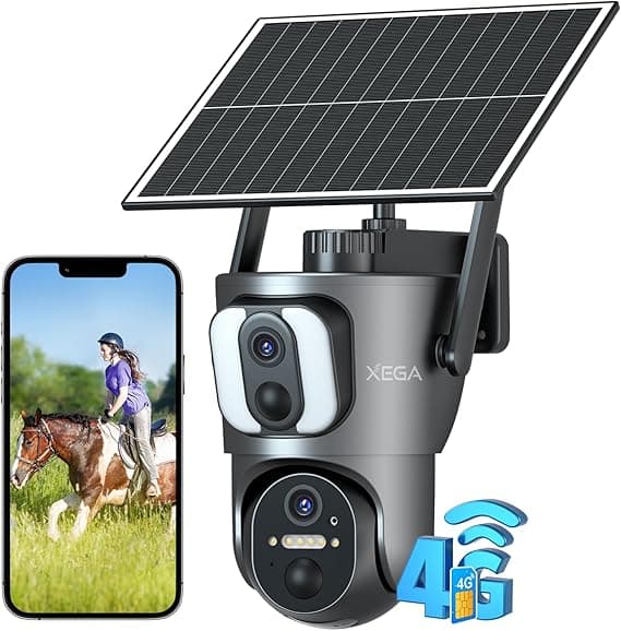Xega 4G LTE solaire à double objectif