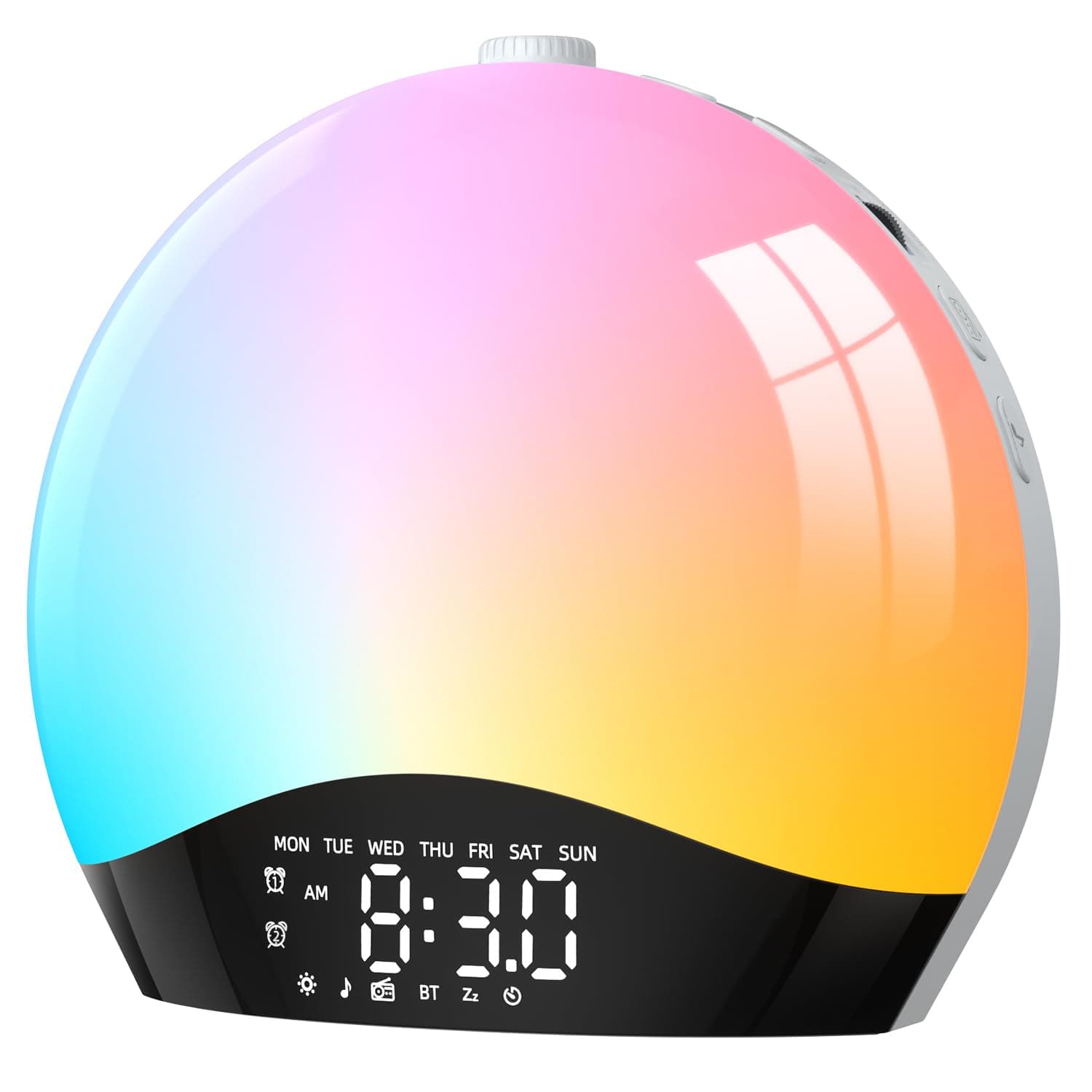 LIORQUE radio-réveil lumineux Bluetooth