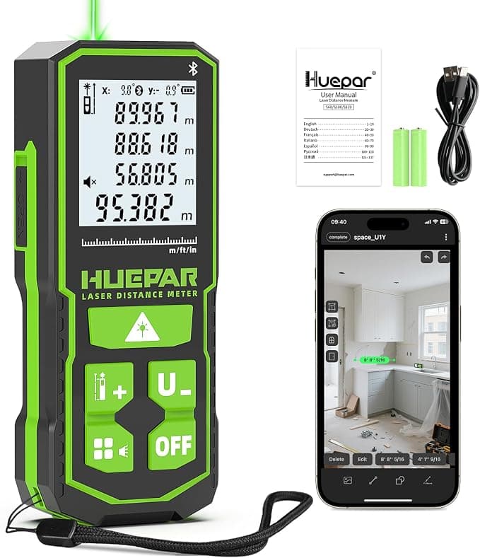 Huepar télémètre laser vert 100 m
