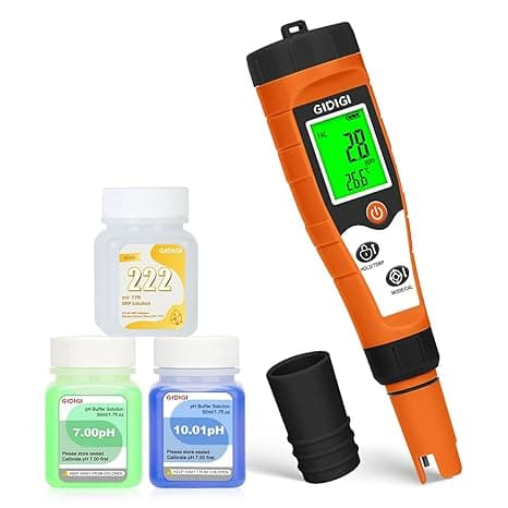 GIDIGI Testeur de chlore et de pH 7-en-1