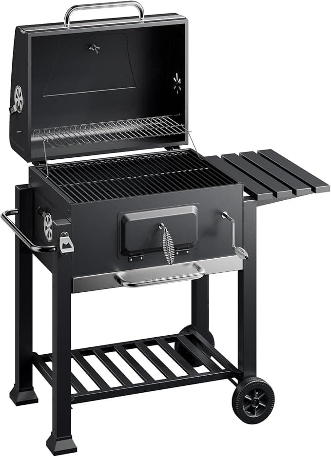 Wiltec barbecue a carbone carrellato