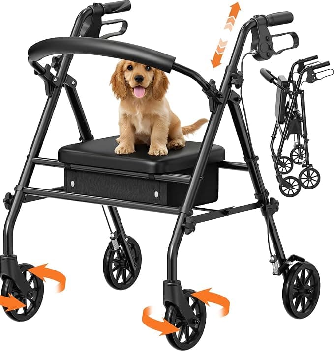Luckfaith Rollator nero