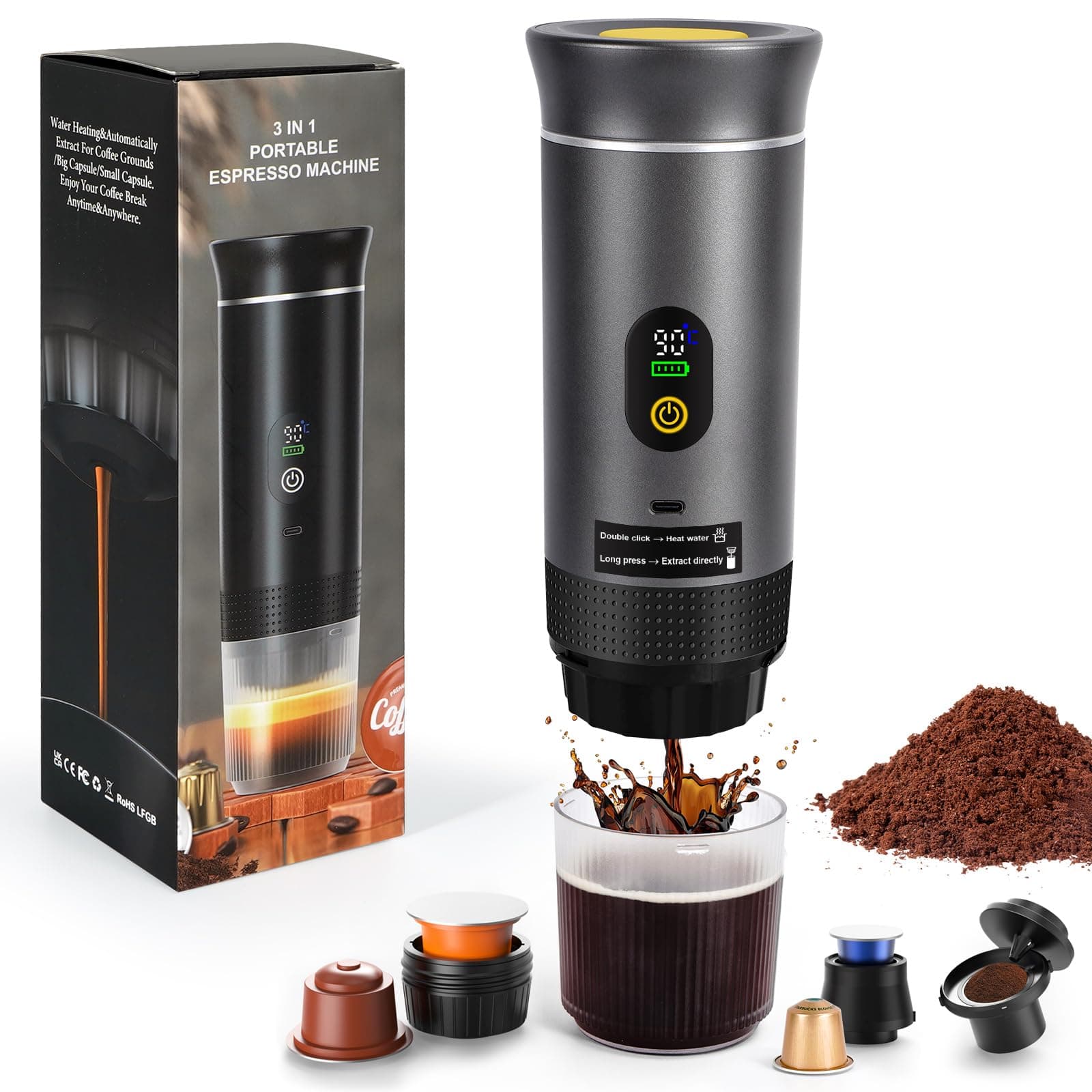Qué cafetera espresso portátil autocalentable te conviene de verdad · producto 2