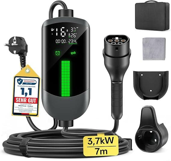 Wallbox portátil Type 2 7 m LCD