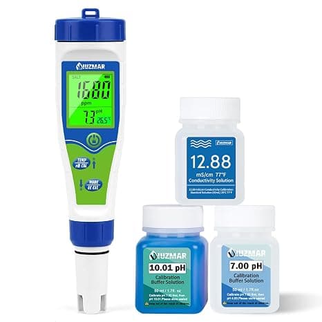 UIUZMAR Medidor de pH y salinidad 5 en 1