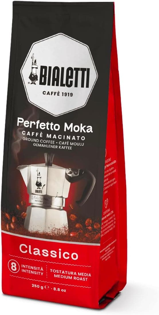 Bialetti Perfetto Moka Classico, gemahlen, 250 g