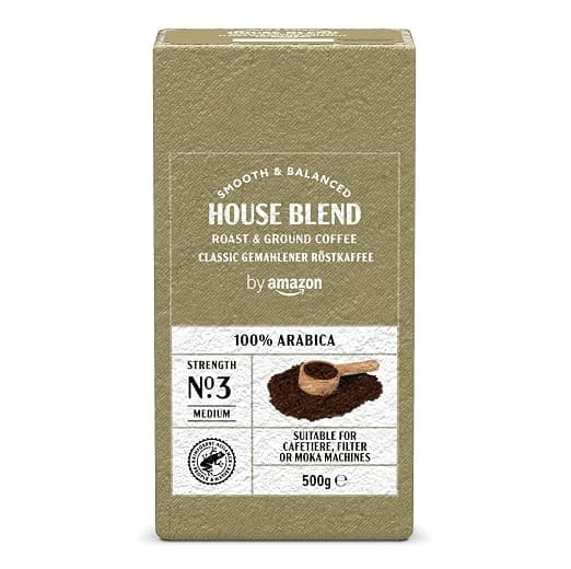 by Amazon Coffee Classic 100 % Arabica, gemahlen, 500 g
