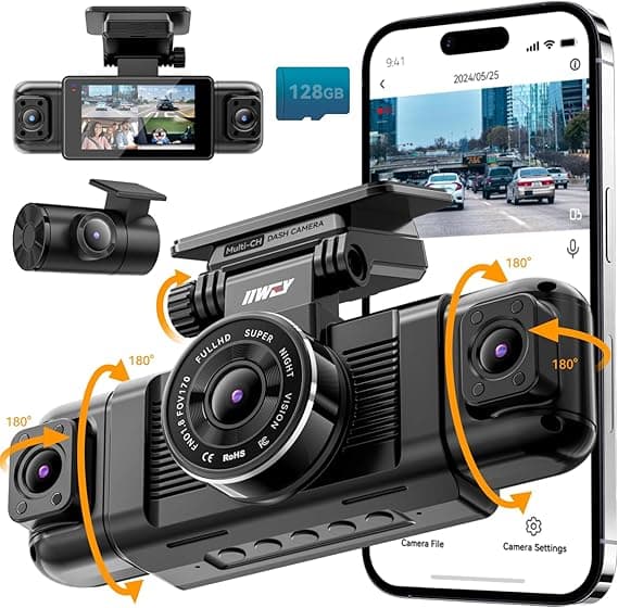 IIWEY N5 Dashcam 4-Kanal 360°