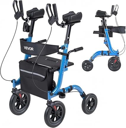 VEVOR faltbarer Rollator mit Sitz