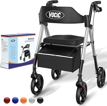 VOCIC Z21 faltbarer Rollator mit Sitz