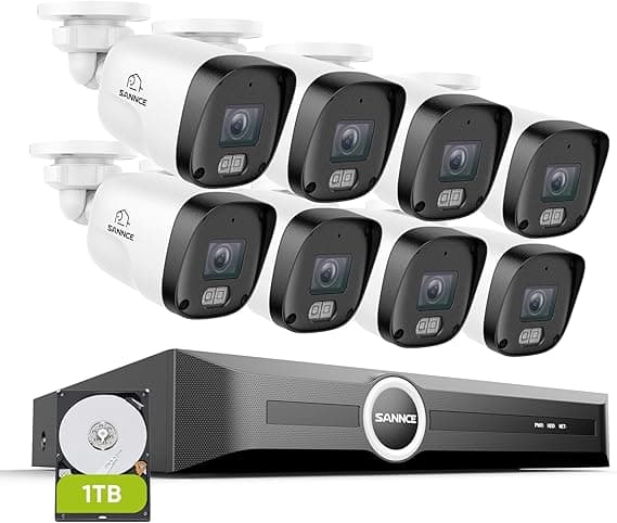 SANNCE 2K PoE con 8 telecamere