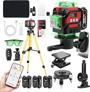 UADME Laser Level Self-Leveling 360 x 4