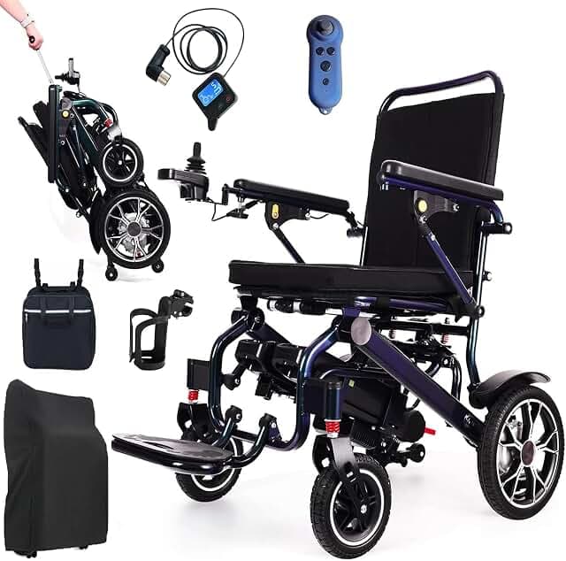 30KM Remote Control Electric Wheelchair