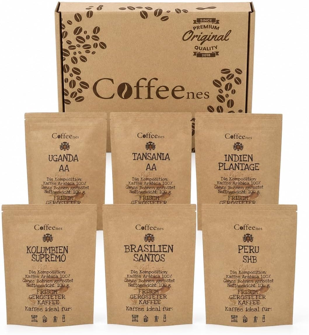 Coffeenes Koffie cadeaupakket 6 x 100 g