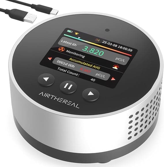 Airthereal draagbare radondetector