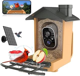 Slim vogelvoederhuis met AI-camera 2K