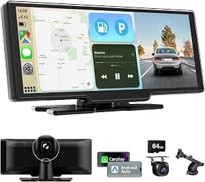 10,26-inch draadloos CarPlay-scherm met 4K-dashcam